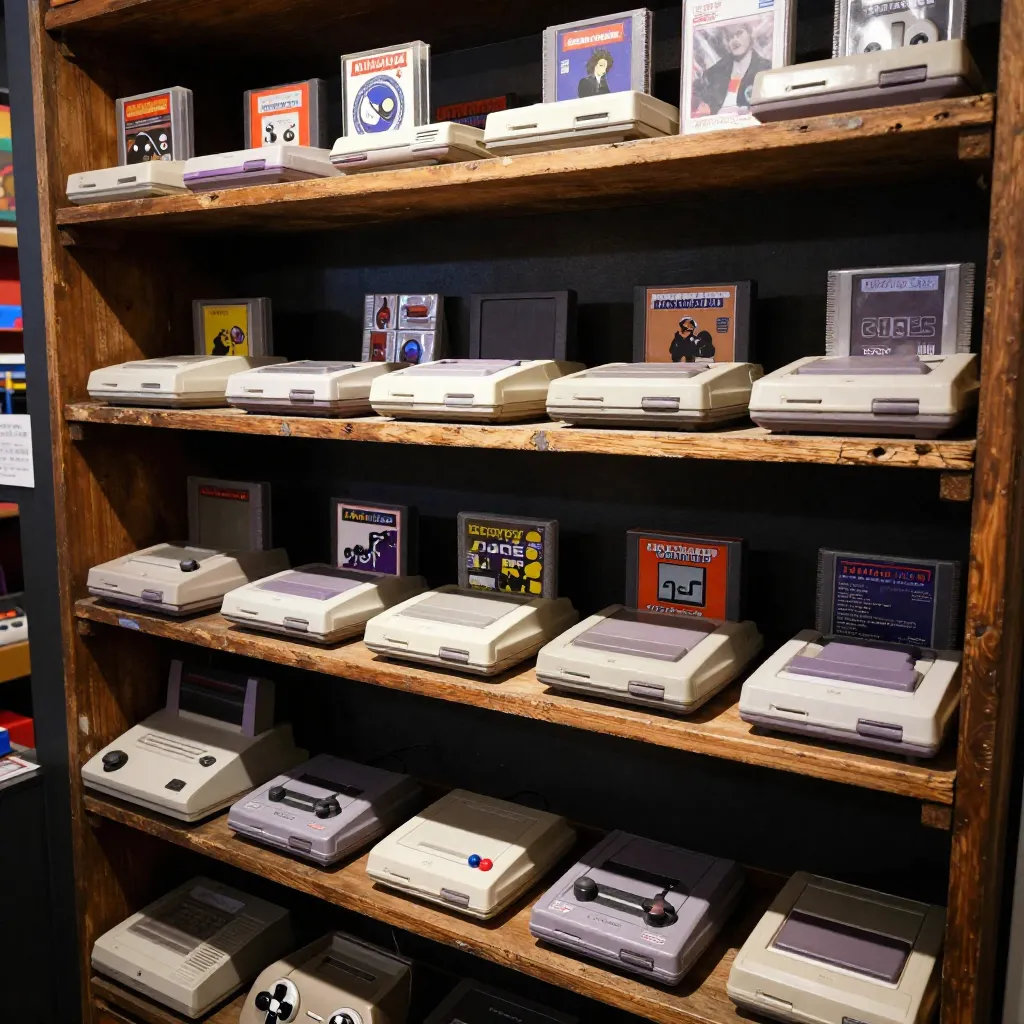 Vintage gaming system bundle