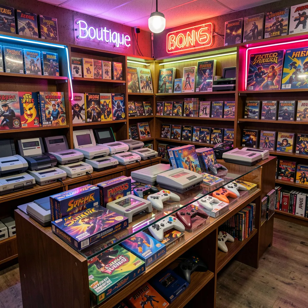 Retro gaming console set