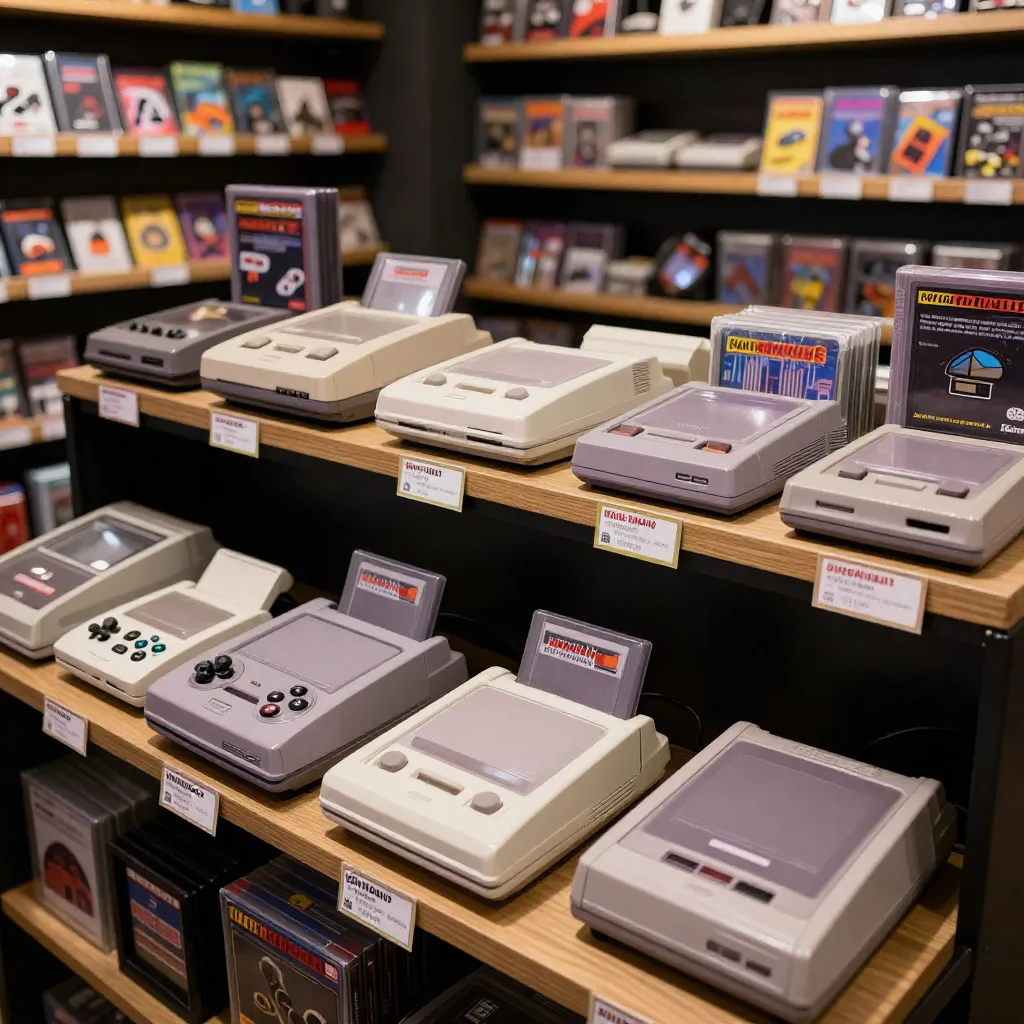 Gaming cartridges banner display